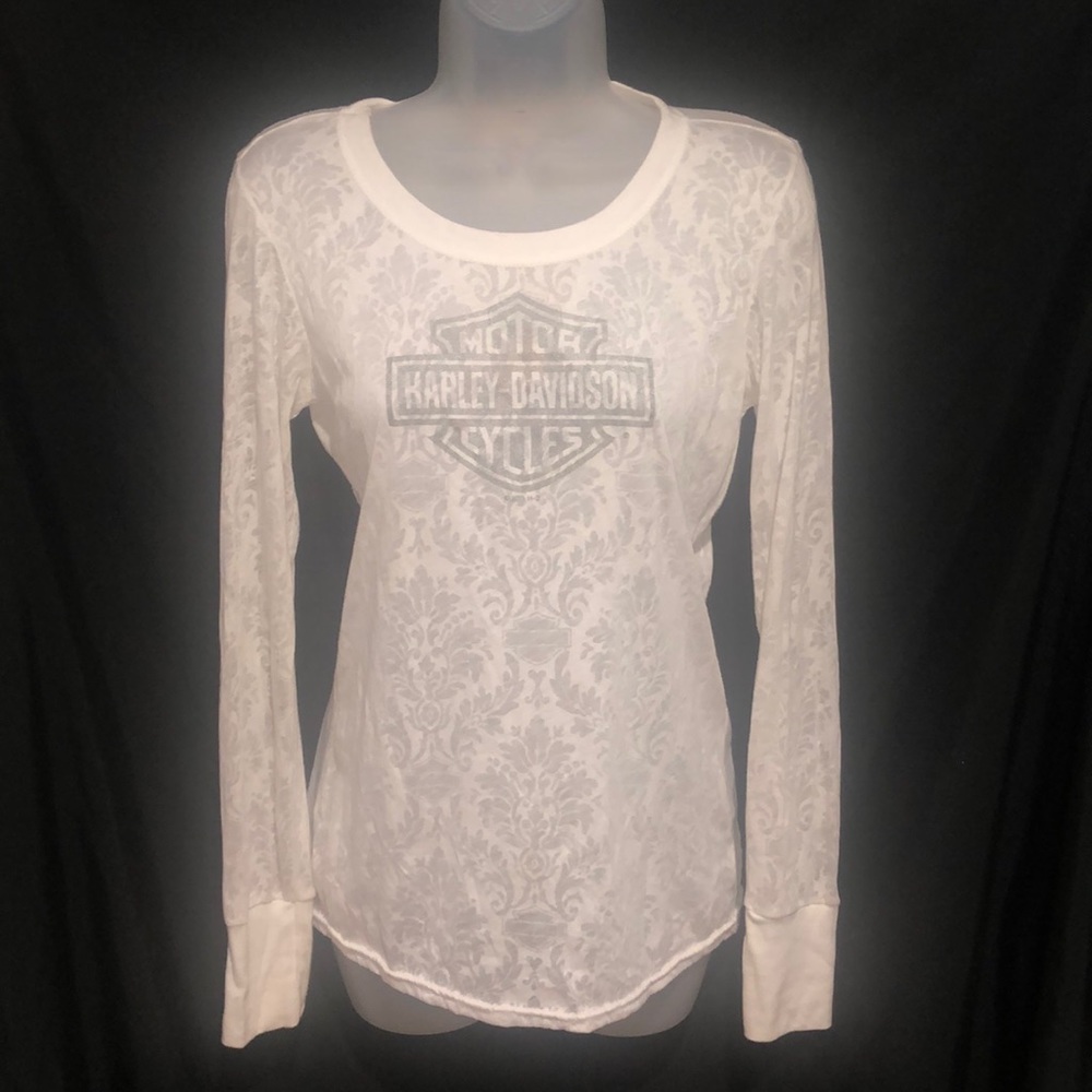 Sheet Design Harley Davidson Long Sleeve Tee